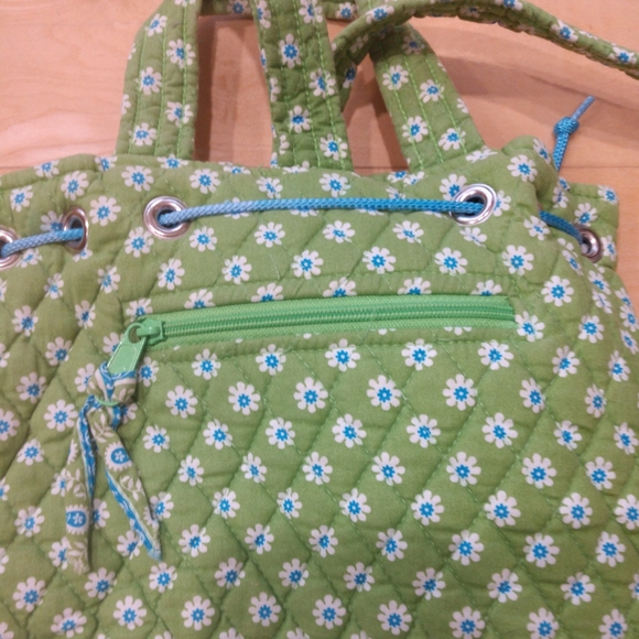 Green & Blue Vera Bradley Back Pack - Picture 3 of 8